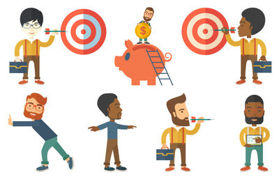 有效的企業(yè)管理培訓計劃和領(lǐng)導力發(fā)展咨詢服務平面圖標集抽象矢量插圖